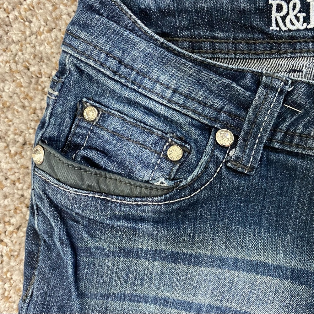 R&L Jeans Sz 7 Embellished rhinestone Pockets - Picture 13 of 14